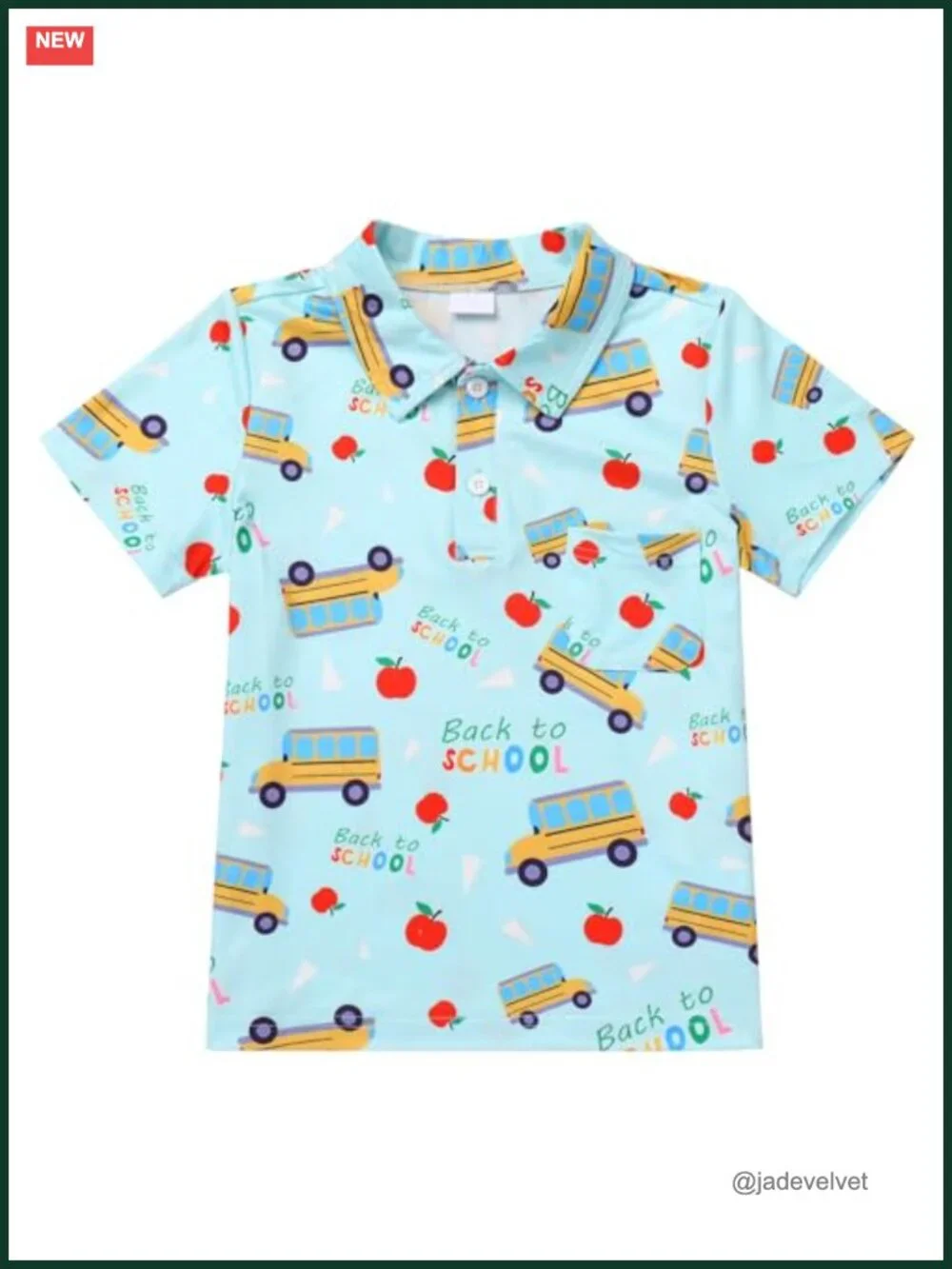 Boys Back to School Henley Short Sleeve Button Up Shirt Toddler Kids